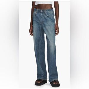 Rag & Bone Miramar Wide Leg Cotton Terry Sweatpant Jeans